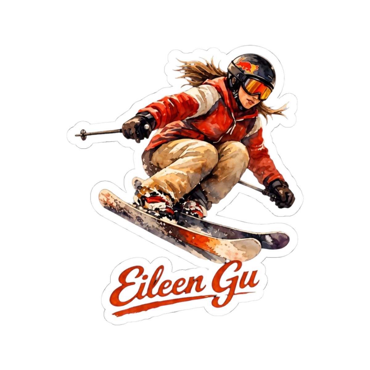 Eileen Gu Skiing