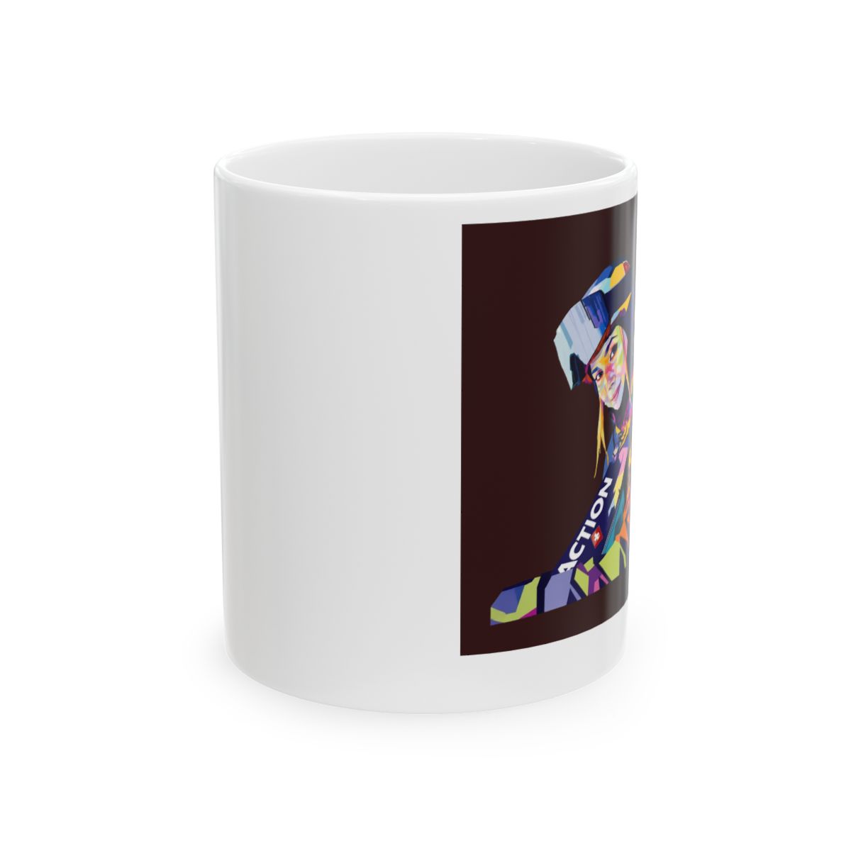 Eileen Gu Pop Art Mug - alternate angle 1, merchandise