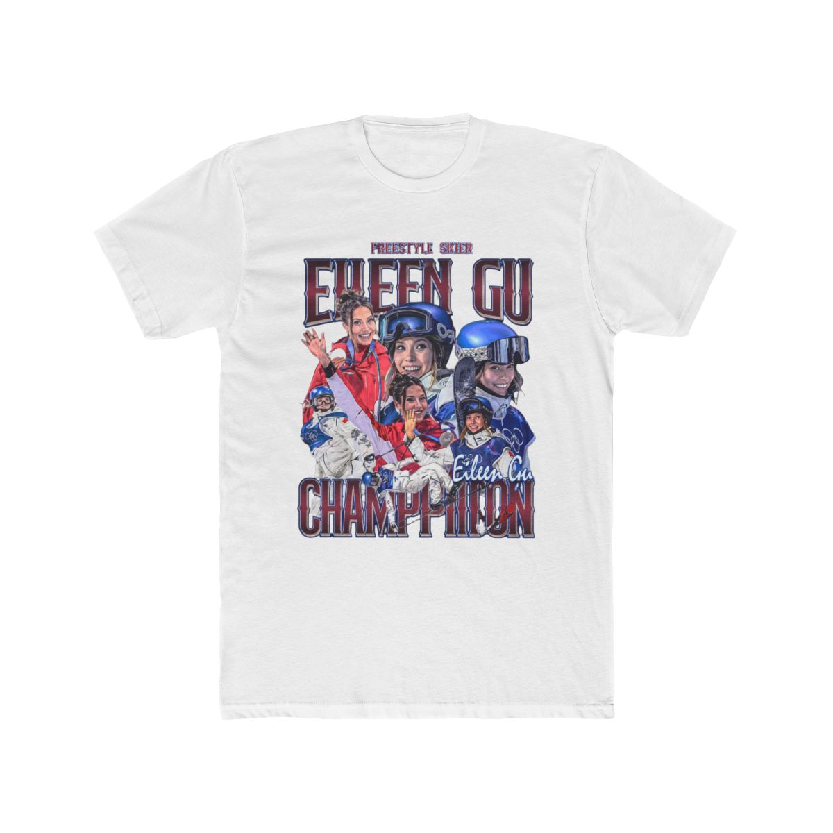 Eileen Gu Shirt Freestyle Skier Vintage Retro Classic Graphic Tee Bootleg Bestseller