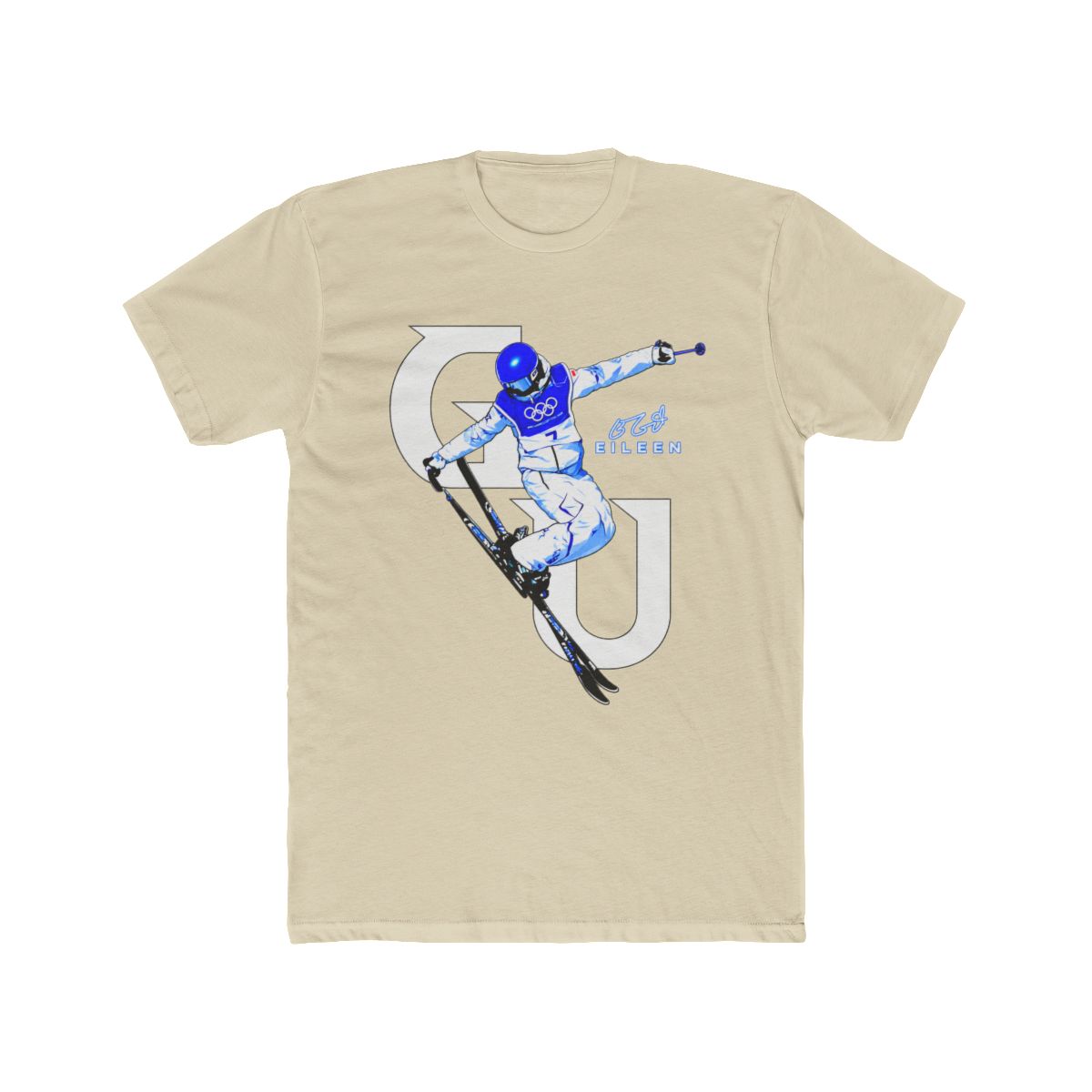 Premium Eileen Gu Olympic Ski 2026 Signature T Shirt - 2020 Trending Tees - alternate angle 3, merchandise