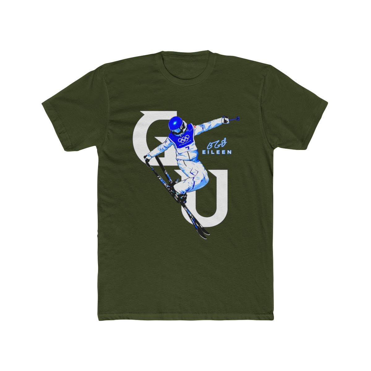 Premium Eileen Gu Olympic Ski 2026 Signature T Shirt - 2020 Trending Tees - alternate angle 5, merchandise